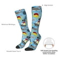thumbnail image 5 of Bingfone Compression Socks for Women and Men Long Socks for Running Athletic Cycling Nurse-Pirate Marine Animals, 5 of 8