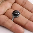 thumbnail image 4 of Black Onyx Ring-Sterling Silver Black Onyx Ring- Black Onyx Sterling Silver Handmade Ring-Solitaire Ring for Women, 4 of 5