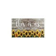 thumbnail image 2 of 2 Piece Brown Wood Sunflower Flowers Rug Kitchen Rug Set, Decor Kitchen Rugs, Absorbent Non-Slip Washable Floor Mats, Home Indoor Runner Rugs 17"x47"+17"x30", 2 of 7