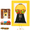 Yellow, variant on 2-in-1 Red Candy Dispenser Picture Frame Wall with 3 Mini Bags, For Candies, Nuts, Dog & Cat Treats, Perfect for Holidays & Special Occasions Gifts