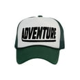 thumbnail image 1 of Men's Adventure Hat Outdoor Trucker Cap, White/Forest Green, 1 of 2