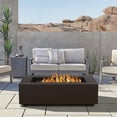 thumbnail image 2 of Real Flame Aegean 50" Rectangle Steel Propane or Natural Gas Fire Pit Table in Dark Bronze, 2 of 11