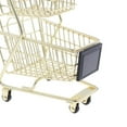 thumbnail image 4 of serony Mini Shopping Cart Storage Toy Desk Holder Storage Toy Double-Deck Gold, 4 of 9