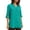 Mint Green, variant on Womens Blouse Solid Split Neck Linen Button Up Rollable Cuff Loose Curved Hem Casual Top Wrinkle Resistant Lightweight Basic Shirt