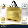 thumbnail image 4 of Bolsas de regalo Nush Nush Oro al por mayor 60 unidades, 33x13x28 cm, 4 of 6