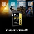 thumbnail image 4 of Tarjeta de memoria Lexar Professional 1800x SDXC UHS-II 64GB Gold, 4 of 4