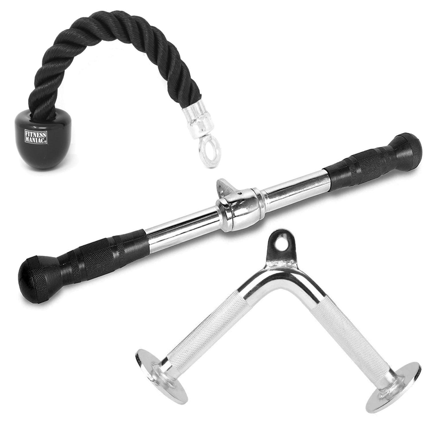 Fitness Maniac Single Tricep Rope Pull Down V Bar Press Cable Attachment Home Gym Exercise Equipment Walmart Com Walmart Com Fitness Maniac Single Tricep Rope Pull Down V Bar Press Cable Attachment Home Gym Exercise Equipment Walmart Com Walmart Com
