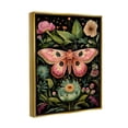 thumbnail image 4 of Stupell Industries Vintage Botanical Moth Animals & Insects Painting Gold Floater Framed Canvas Art Print Wall Art, 17 x 21, 4 of 10