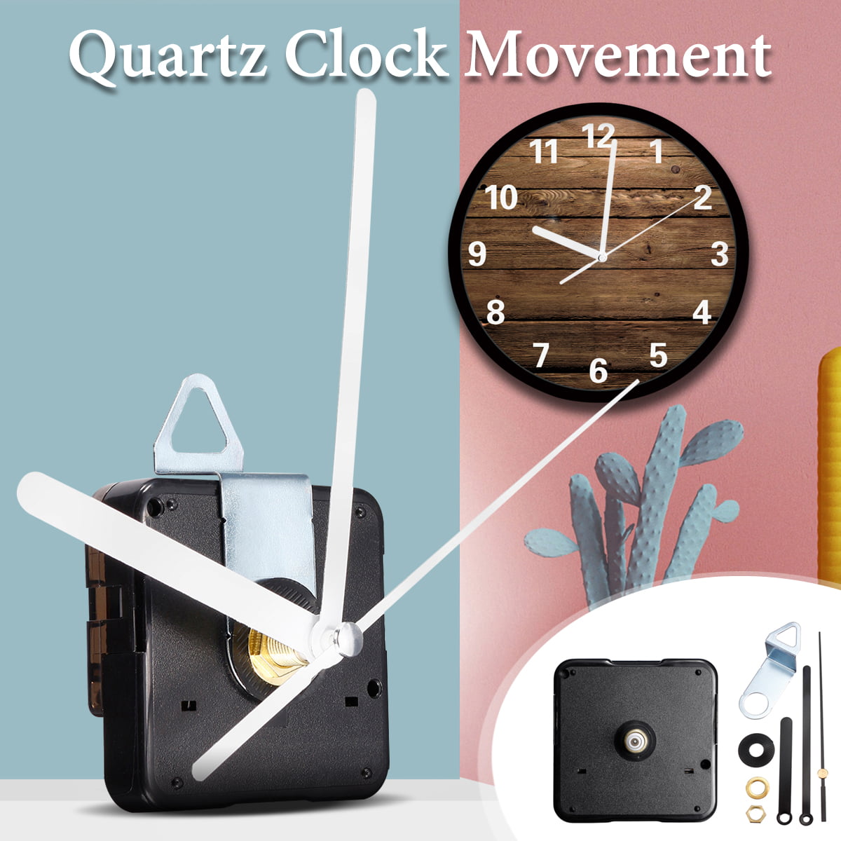 Details about  / Mute Silent Quartz Wall Clock Movement DIY Hands Mechanism Repair Parts Tool Kit