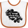 thumbnail image 3 of Inktastic Future Monster Truck Driver Boys or Girls Baby Bib, 3 of 4