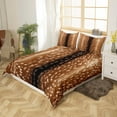 thumbnail image 4 of Brown Reindeer Bedding Set for Adult Men Women,Elk Deer Hide Duvet Cover King,Woodland Rustic Animal Print Comforter Cover,Jungle Wild Animals Skin Quilt Cover Wildlife Hunting Theme Room Decor, 4 of 5