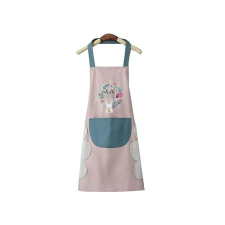 

Blarkrus Kitchen Waterproof Apron Oil Proof Wreath Rabbit Nail Shop Baking Accessories