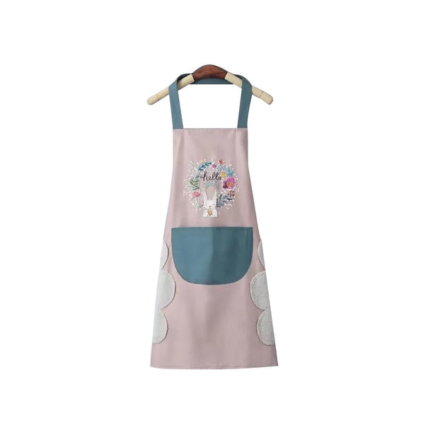 CAIROYAR Delantal de cocina impermeable a prueba de aceite Corona de conejo Uñas Tienda Accesorios para hornearÐσ