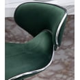 thumbnail image 6 of Vina Velvet Upholstered Adjustable Swivel Barstool, Set of 2, Green, 6 of 9