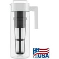 thumbnail image 3 of Takeya Patented Deluxe Cold Brew Coffee Maker with White Lid Airtight Pitcher, 2 Quart, White, 3 of 8
