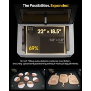 LaserPecker LX2 All-in-One Desktop Laser Engraver Cutter, 20W, 19.7 x 12 Working Area, 1000mm/s High-Speed