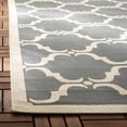 thumbnail image 3 of SAFAVIEH Courtyard Estelle Geometric Indoor/Outdoor Runner Rug, 2'3" x 8', Anthracite/Beige, 3 of 8