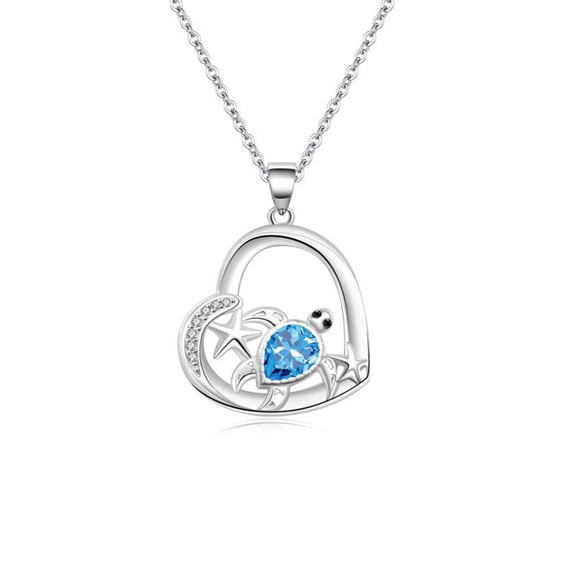 Homesteed Turtle Necklace for Women Dainty Beach Necklace Mother's Love Turtle Chain Necklace Jewelry Anniversary Birthday Gift for Her