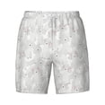 thumbnail image 4 of Lsque Mens Swim Trunks Cute Poodle Dog Pattern - Bathing Suit Compression Liner - Beach Swim Shorts Swimwear - (S-3XL) - Stretch Quick Dry -Large, 4 of 9