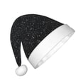 thumbnail image 2 of Balery Black Glitter Pattern Santa Hat Christmas Hat Funny Christmas Hat Christmas Knitted Beanie Hat For Kids, 2 of 6