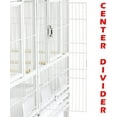 thumbnail image 3 of Combo Breeding Stacker Center Divided Breeder Bird Flight Double Rolling Cage with Side Breeding Nest Door Single Stacker, 3 of 13