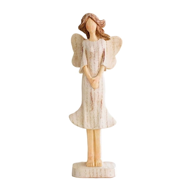 Figura de ángel de niña, bonita estatua nórdica coleccionable, decorativa para escritorio y interior. Estilo E