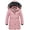 Pink, variant on Girl's Winter Fleece Lined Long Parka Toddler Puffer Coat Thicken Ski Jacket With Hood Navy 4-5