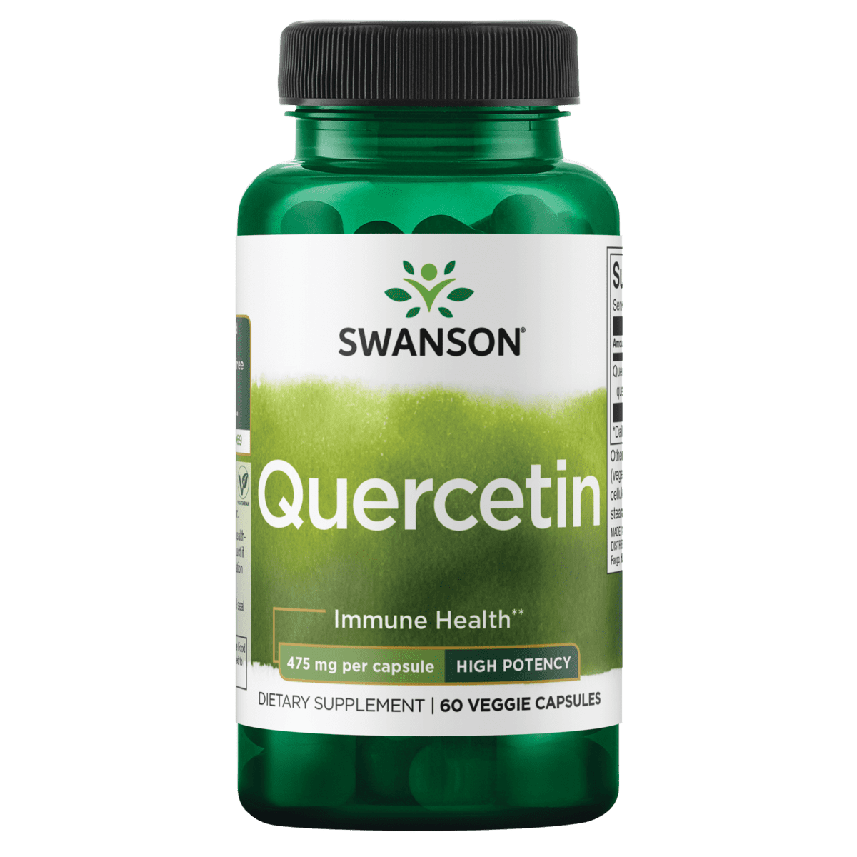 Swanson Dietary Supplements Quercetin - High Potency 475 mg 60 Veg Caps