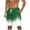 Green, variant on zfhfof Men's Hawaiian Beach Shorts Elastic Waist Drawstring Lightweight Summer Casual Shorts with Pocket