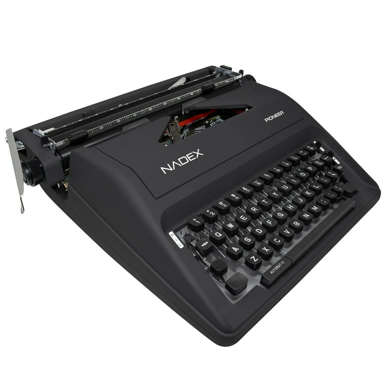 Nadex Coins Pioneer Manual Typewriter with Durable Travel Case
