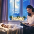 thumbnail image 2 of LINLIN LED Neon Sign,Neon Sign Night Light Wall LED Neon Lamp USB Battery Powered Led Neon Light Sign for Home Bedroom Bar Party Decoration, 2 of 9