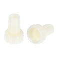 thumbnail image 1 of Unique Bargains ABS Hose Barb Fittings Coupler, 14mm Barb x G1/2 Female Thread, White 2Pcs, 1 of 4