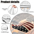 thumbnail image 6 of Uorisanigo Vintage American Flag ATV Seat Cover Non-Slip Dirt Bike Seat Cushion Cover Compatible with Most ATV for Sportsman, Rancher, Foreman, Scrambler Waterproof Breathable, 6 of 7