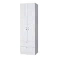 thumbnail image 5 of FM FURNITURE Tall Mayer Wardrobe in Melamine with Two Doors and Two Drawers, 5 of 5