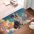 thumbnail image 5 of Balery Colorful Sky Puppy Doormat, Durable Flannel Fabric, Waterproof Stain and Fade Resistant, Low Profile,Indoor Outdoor Door Mats, Easy Clean Patio Entrance Mat, 16x24in, 5 of 9