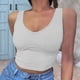 thumbnail image 2 of Moda mujer Casual sólido Sexy sin mangas Bandeau chaleco Base camisa Tops Fridja qr2289, 2 of 4