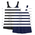 thumbnail image 2 of Vinsonshop 2 Pack tank with built in bra for women Scoop Neck Pleated Loose Fit Cami Flowy Supportive Sleeveless Casual Summer Everyday Basic Apparel Multicolor 10 3XL, 2 of 3