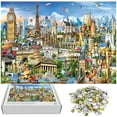 thumbnail image 1 of BAMAIA Puzzles 1000 Pieces for Adults European Landmarks Difficult and Challenge Jigsaw Puzzle, 1 of 6