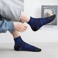 thumbnail image 2 of Rateoe Firework Pattern Quarter Crew Socks,Toe Seamed Ankle Socks,Cotton Cushioned Breathable Athletic Crew Sports Socks, 2 of 7