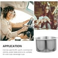 thumbnail image 4 of CHUANK Stainless Steel Cup Holder Table All Purpose Car Solo Center Console Beach Metal Individual, 4 of 6
