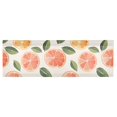 thumbnail image 6 of Yayeee Kitchen Valance Rod Pocket 54" x 18" Living Room Window Curtain, Watercolor Orange, 6 of 6