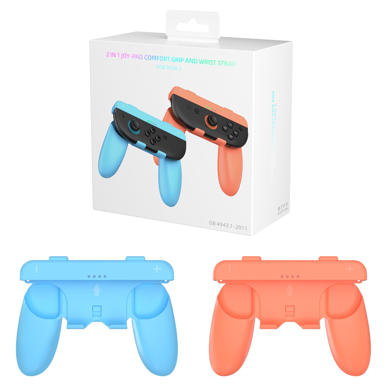 KIPLINK 2-in-1 Detachable Joy-Con Grips for Nintendo Switch 2