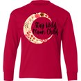 thumbnail image 3 of Inktastic Baby Stay Wild Moon Child Crescent Moon with Flowers Long Sleeve Youth T-Shirt, 3 of 5