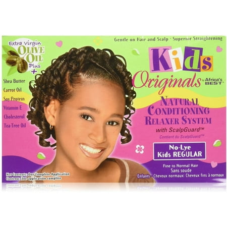 6 Pack - Africa's Best Kids Originals, Natural Conditioning Relaxer System with Scalp Guard 1