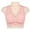 Pink, variant on Lilgiuy Women Plus Size Solid Color Large Size No Steel Ring Cover Soft Cotton Cup Front Zipper Printed Breast Lifting Gathering Side Beauty Back Underwear Bra Clothes for 2022