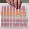 thumbnail image 4 of 16 puntas de envolturas completas para uñas, pegatinas degradadas para uñas, deslizador autoadhesivo, pegatinas DIY para decoración de manicura, 4 of 7