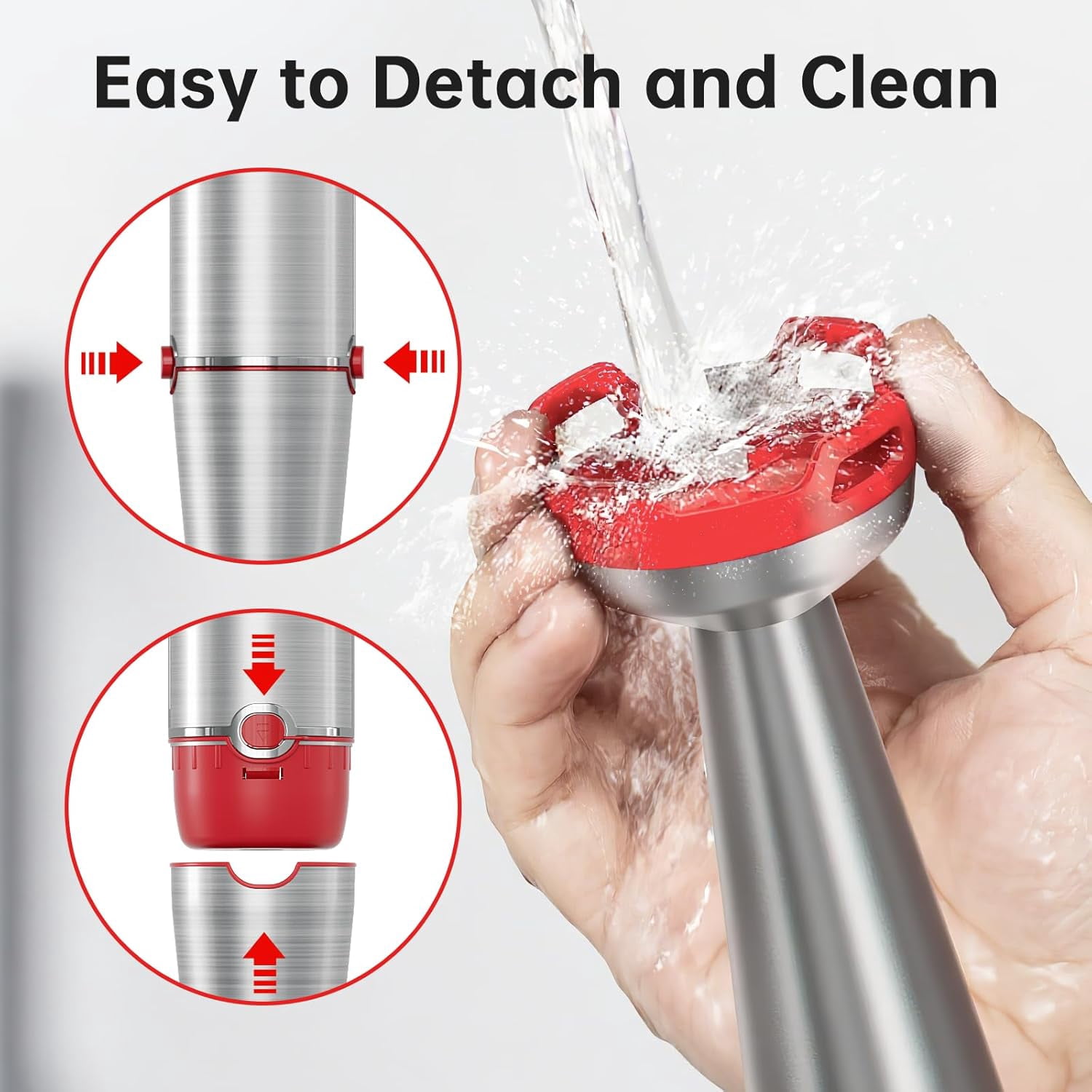 1100W 5-in-1 Handheld Immersion Blender, Variable Speed Corded Stick Blender with Chopper Whisk and Frother