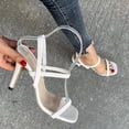 thumbnail image 1 of Zapatos de verano para mujer Correa Tacones finos Punta abierta Sandalias transpirables Zapatos de fiesta Wmkox8yii  shjk7988, 1 of 6