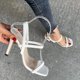 thumbnail image 1 of Zapatos de verano para mujer Correa Tacones finos Punta abierta Sandalias transpirables Zapatos de fiesta Wmkox8yii  shjk7992, 1 of 6