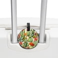thumbnail image 3 of Cactus 2pcs PU Leather Round Bag Tags with Privacy Cover and Name ID Tag - Suitcase Tags for Travel Luggage, Handbags, Backpacks, School Bags, 3 of 6